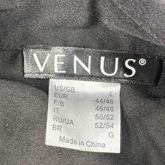 Venus Women's Size Large Sleep Pants And Shirt Black New Button Has Cloth Ripped - Picture 5 of 16
